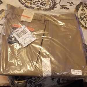 Saint John's Bay-Mens Khaki- 33×30-Comfort Ease Fit